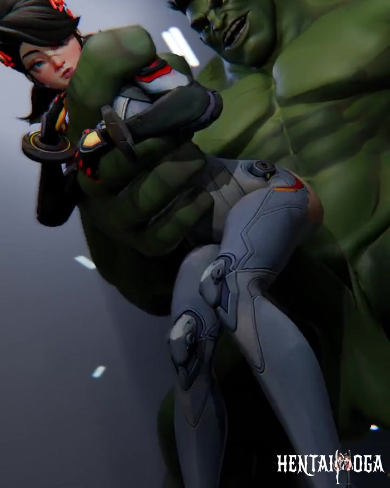 Hulk fucking his favorite toy - Free hentai video