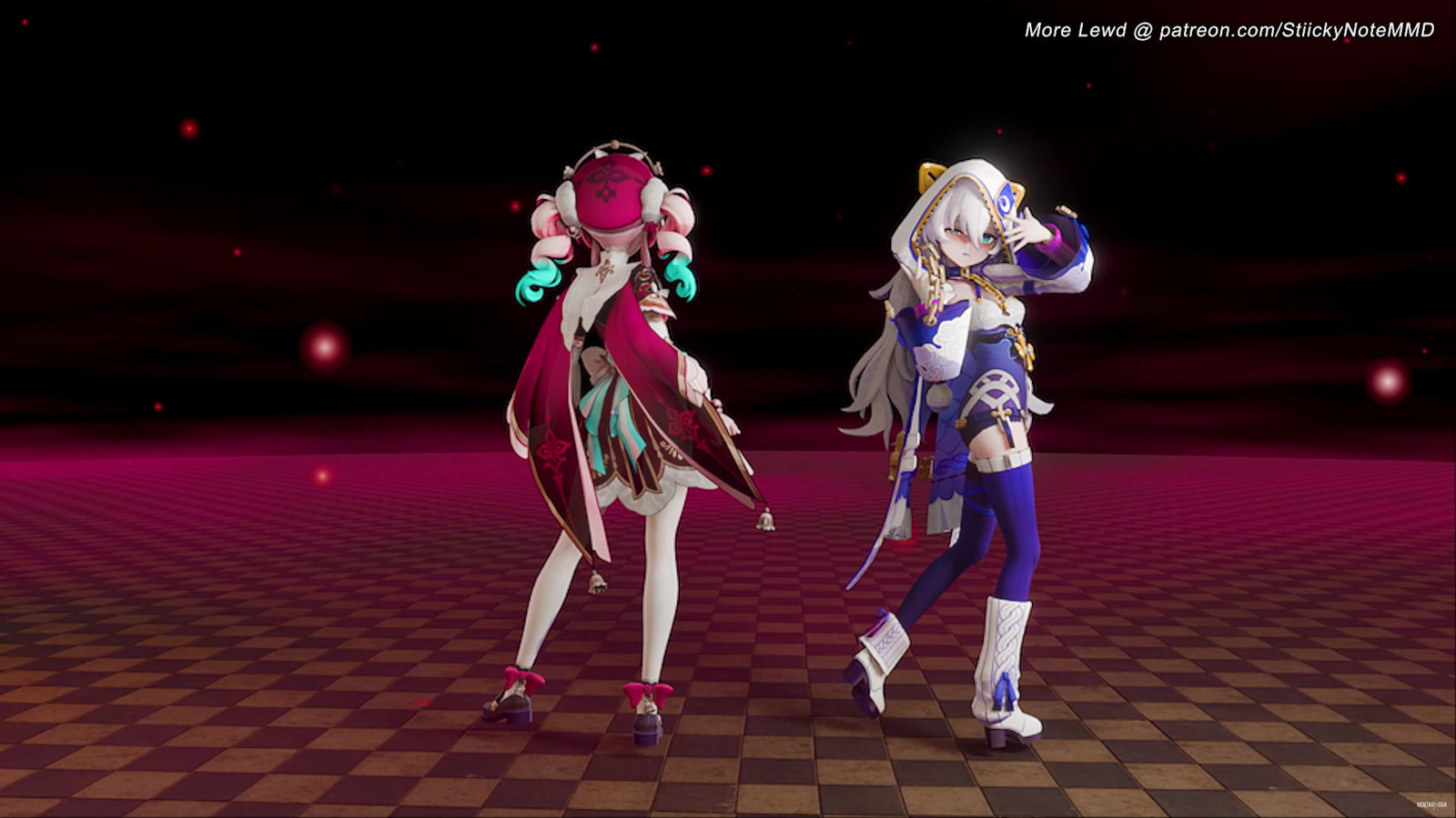 Hyacine & Theresa ❤ HimeHina V【MMD】 - Free hentai video