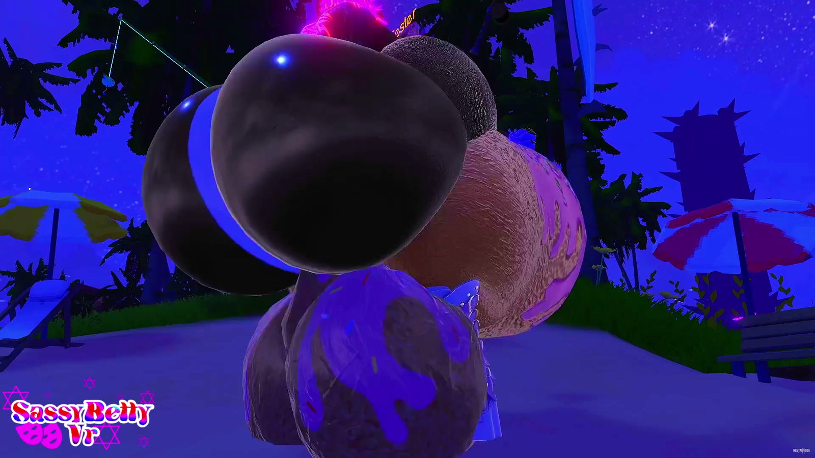 I was swimming in and thick donut boy fished me up and breed me - Free hentai video