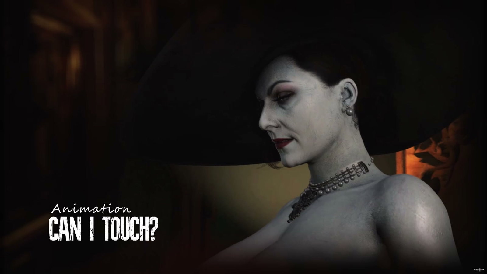 In Castle (Lady Dimitrescu) Credit Scene - Free hentai video