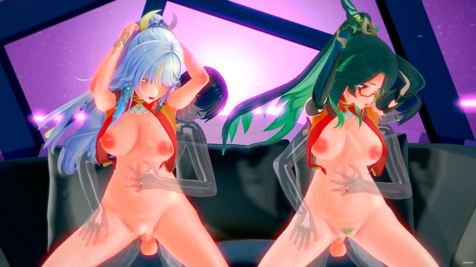 Intergalactia_Zibai_and_Xianyun - Free hentai video