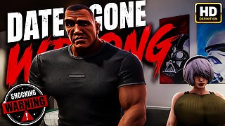 Interracial Date gone WRONG (preview) - 2B gets face fucked by big black cock - Free hentai video