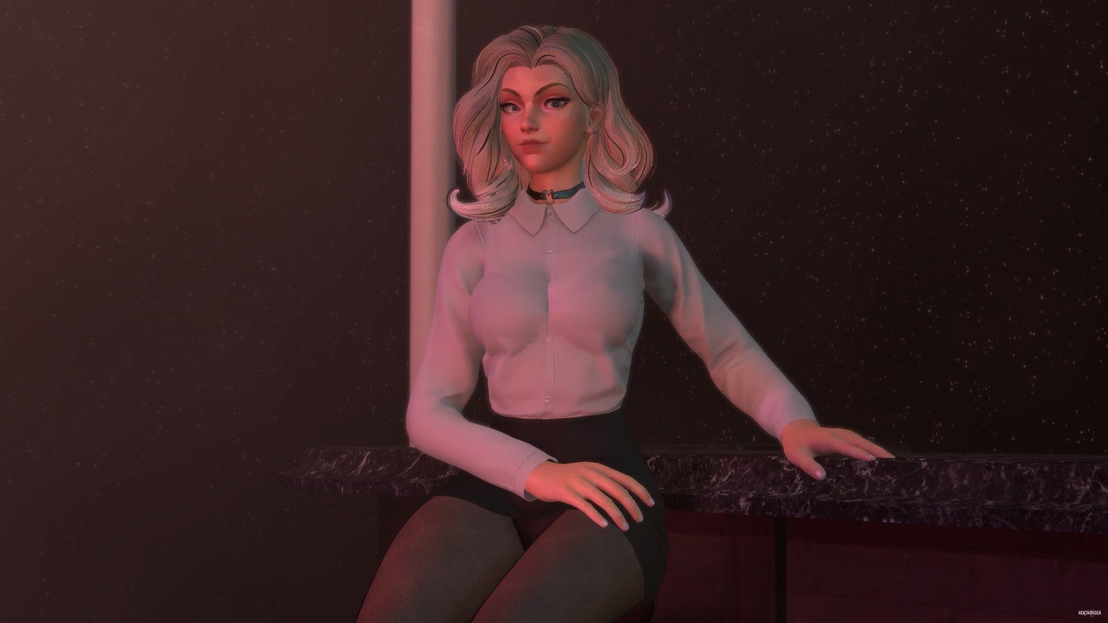 Invisible Woman's Blind Date - First 5 minutes - Free hentai video