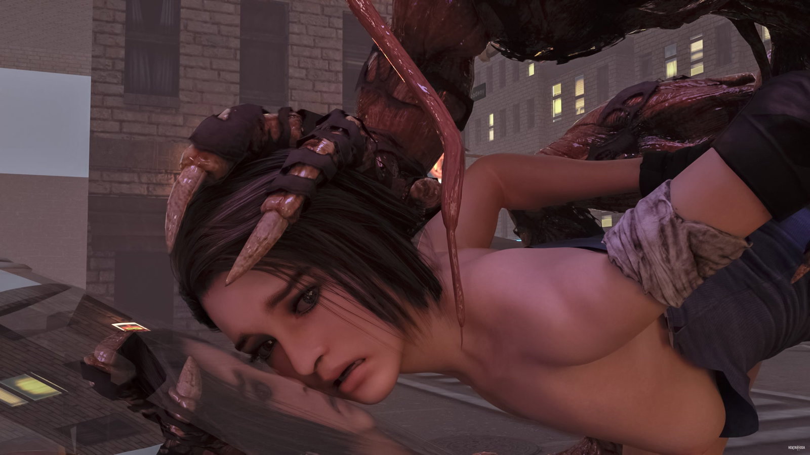 Jill Valentine and Licker - Free hentai video