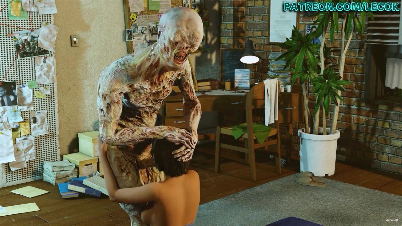 Jill Valentine Chose to pleasure a Palehead zombie and then became its concubine - Free hentai video