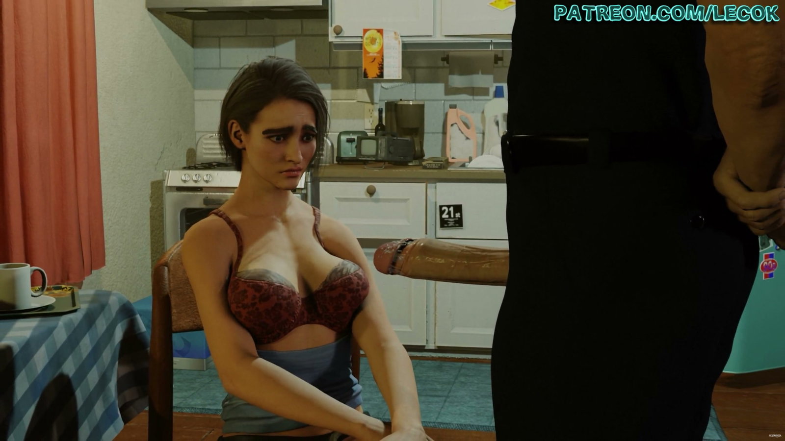 Jill Valentine mouth used as a cumdump and then peed on 2560x1440 60FPS - Free hentai video