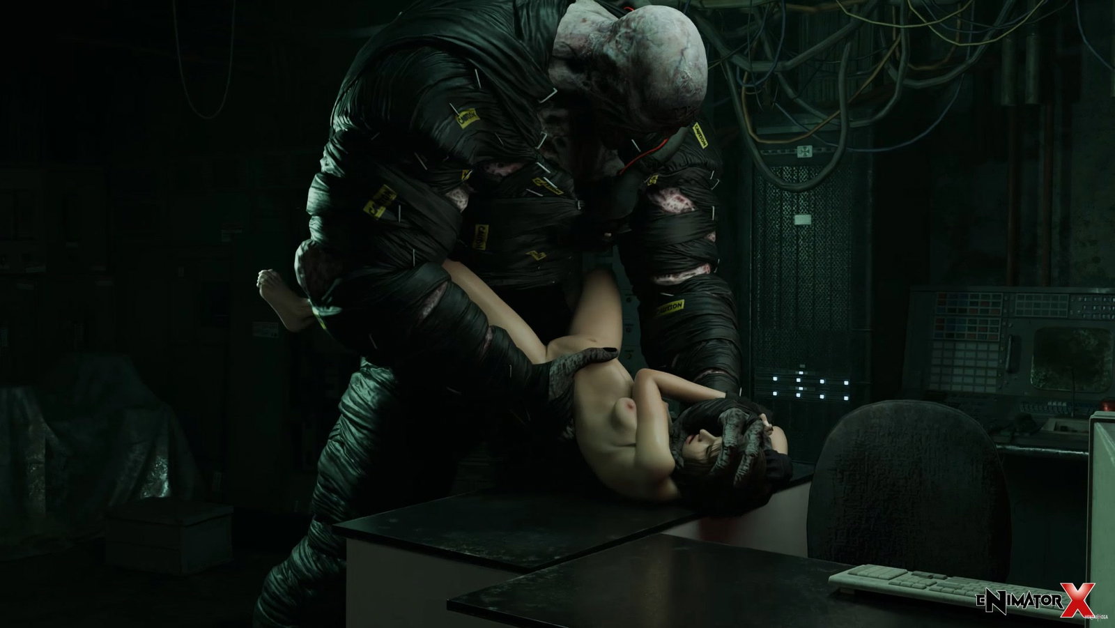 Jill Valentine x Nemesis - Bad Situation - Free hentai video