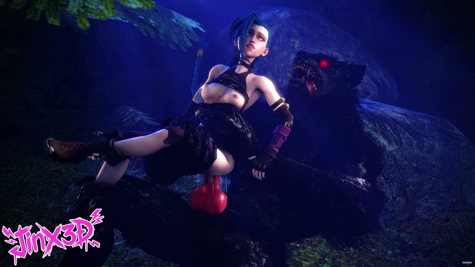 Jinx X Werewolf - Free hentai video