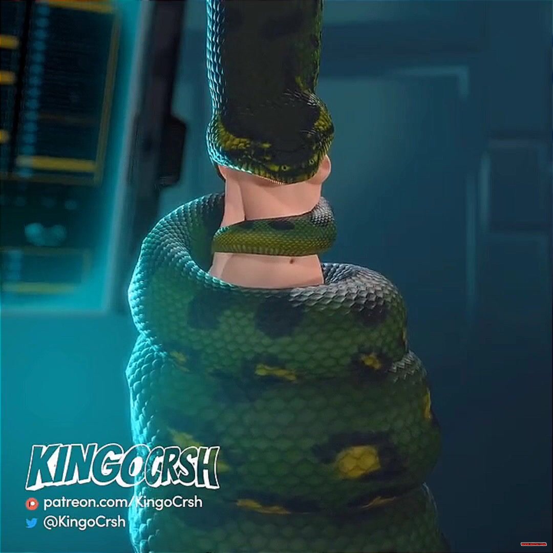 (KINGOCRSH) Snake vores blonde. - Free hentai video