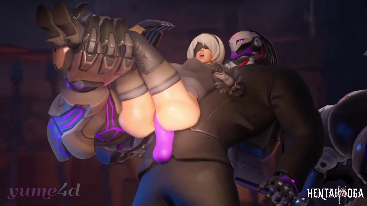 Kiriko in 2B skin fucked by Ramattra - Free hentai video