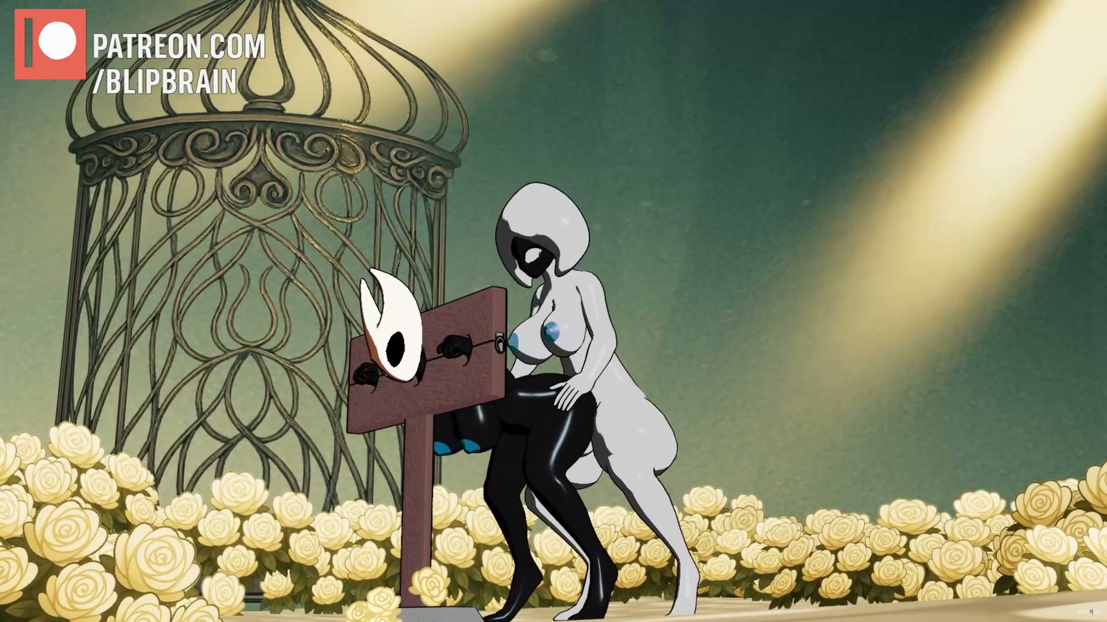 Lace x Hornet Pillory Fuck - Free hentai video