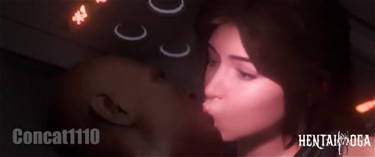 Lara Croft riding hard in the plane - Free hentai video