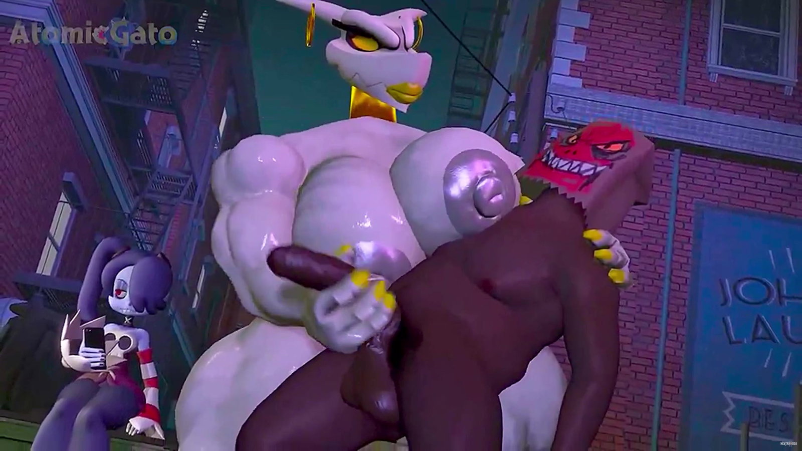 leviathan Helping out - Free hentai video