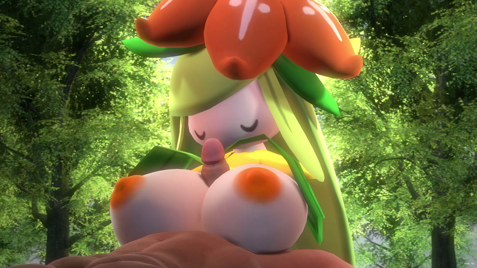 Lilligant titjob Animation - Free hentai video