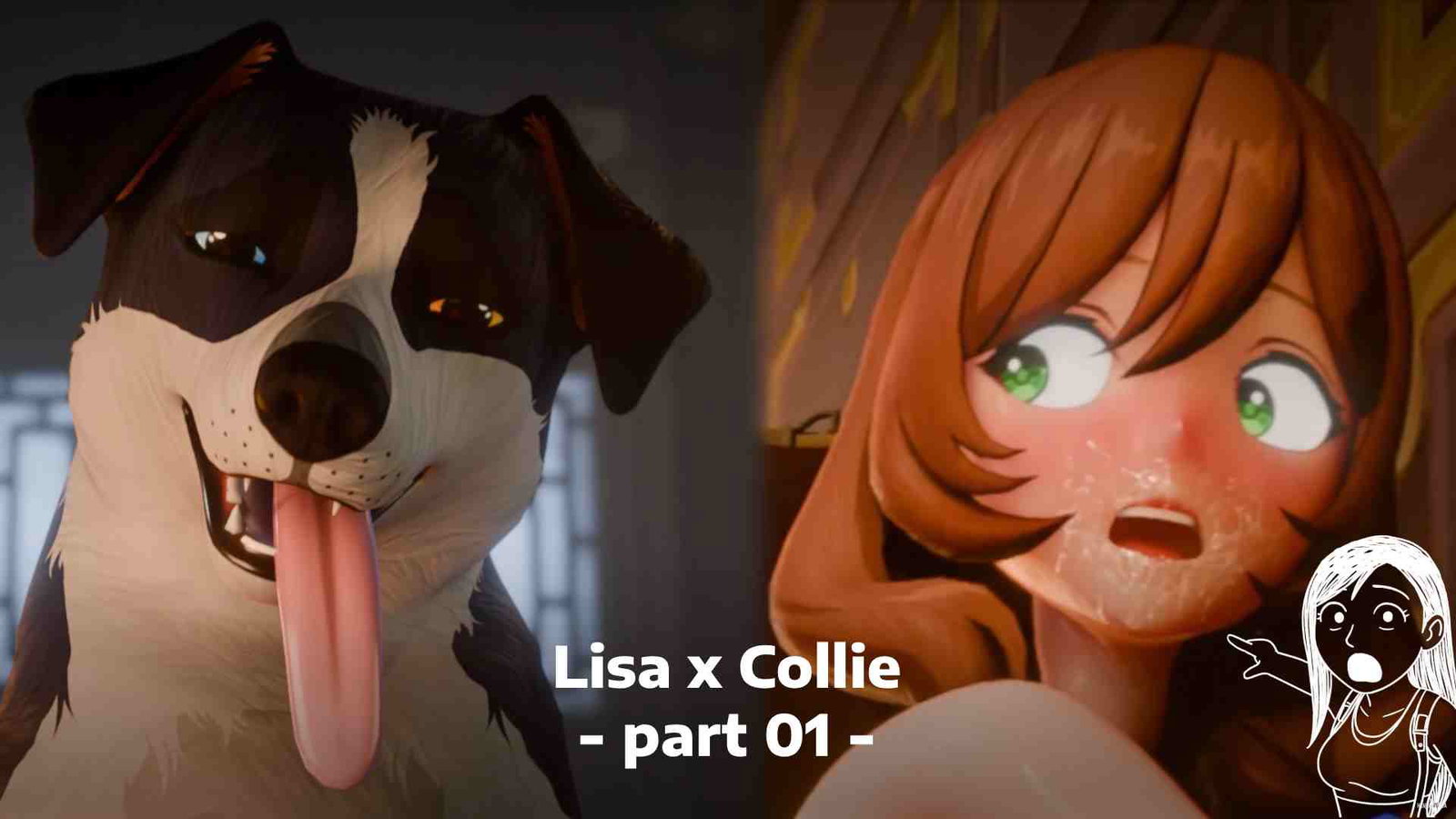 Lisa x Collie - Part 01 - darkBleed - Genshin Impact - Free hentai video