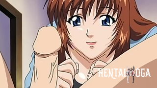 Love is the Number of Keys - Student gets his cock sucked by a mature hentai woman - Free hentai video