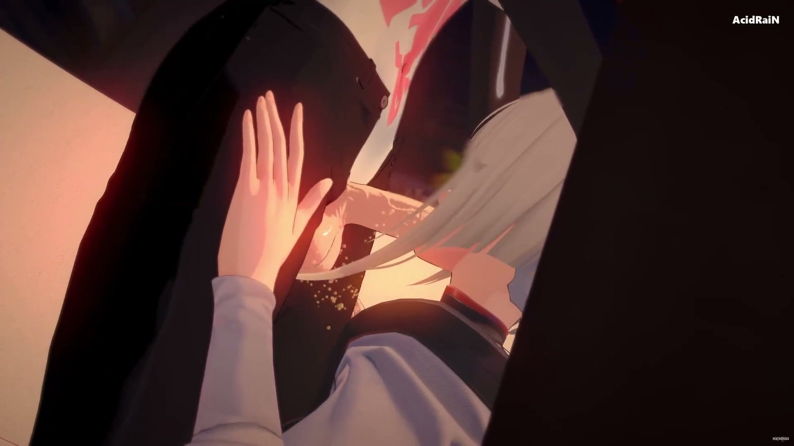 Lucy x Futa Rebecca having fun (WuWa x Cyberpunk) sex video - Free hentai video