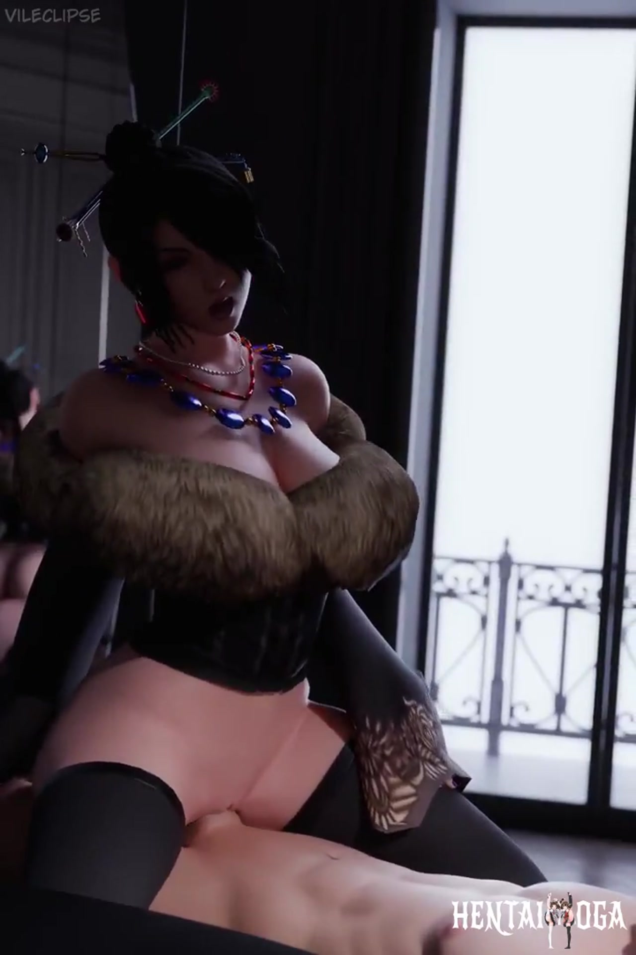 Lulu in cowgirl position - Free hentai video