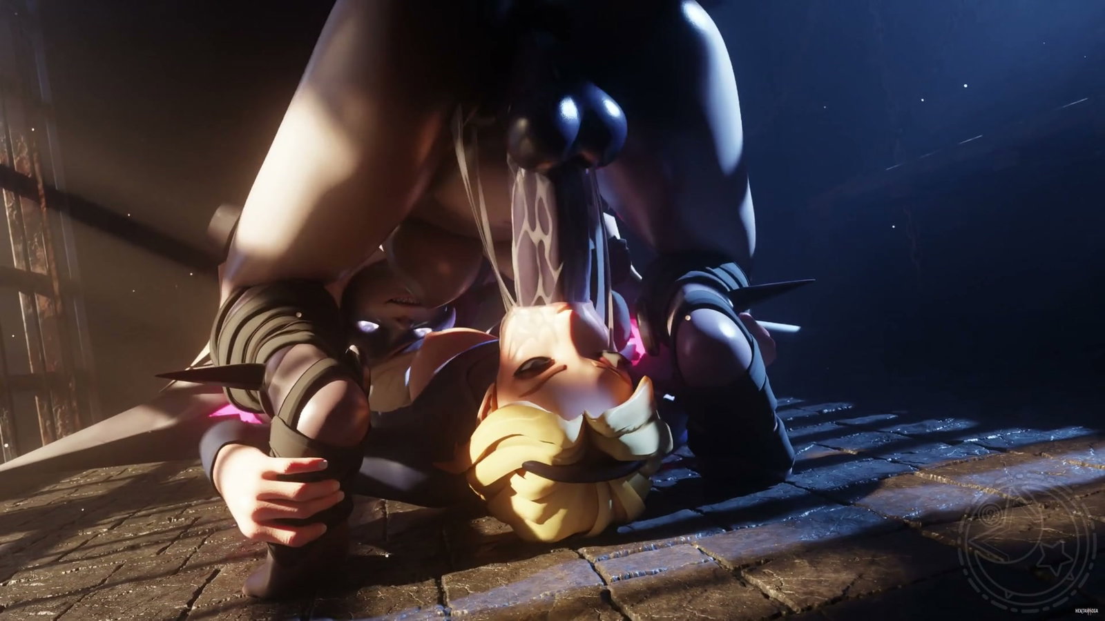 lux picked the wrong (right?) cellmate!!! - Free hentai video