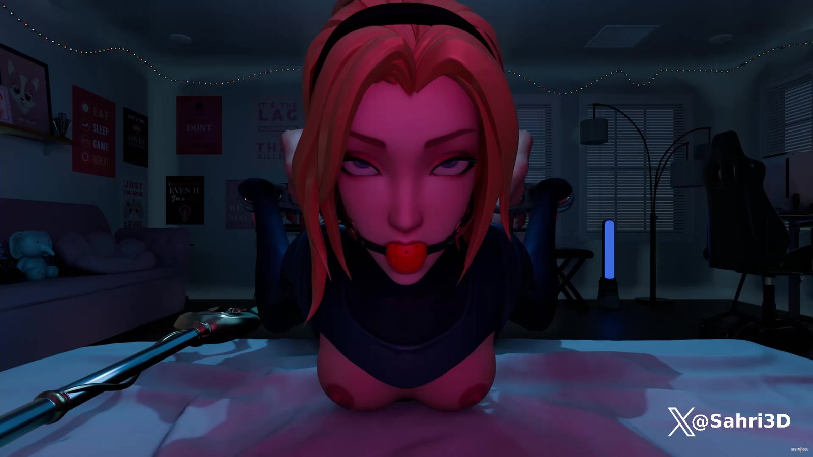 Lux X Jinx BDSM Strapon - Free hentai video