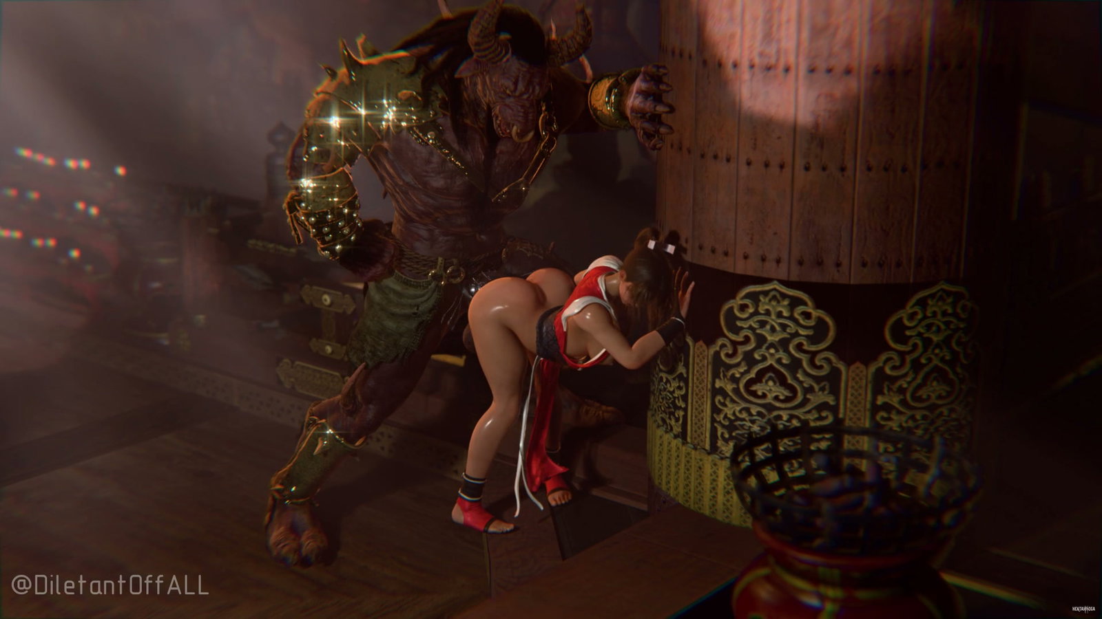 Mai Shiranui love big cock - Free hentai video