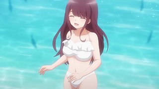 Marika's Love Meter has Malfunctioned! 1 - Daydreaming about bikini falling off in front of crush - Free hentai video