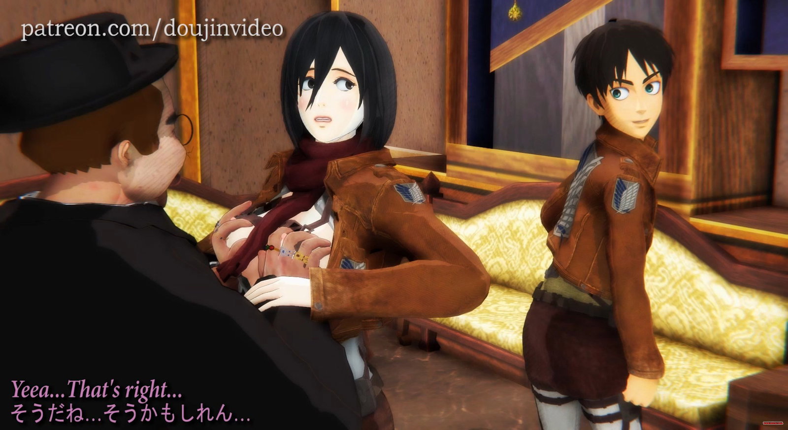 Mikasa Ackerman's Cuckolding - Attack on Titan - Part 3 - Free hentai video