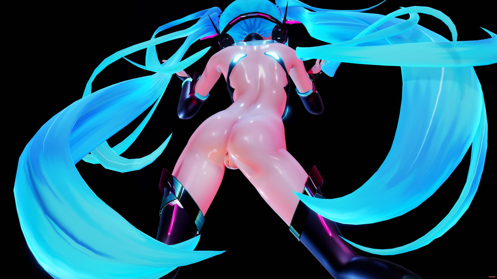 Miku Ass Bomb! (Oiled) 初音ミク - Free hentai video