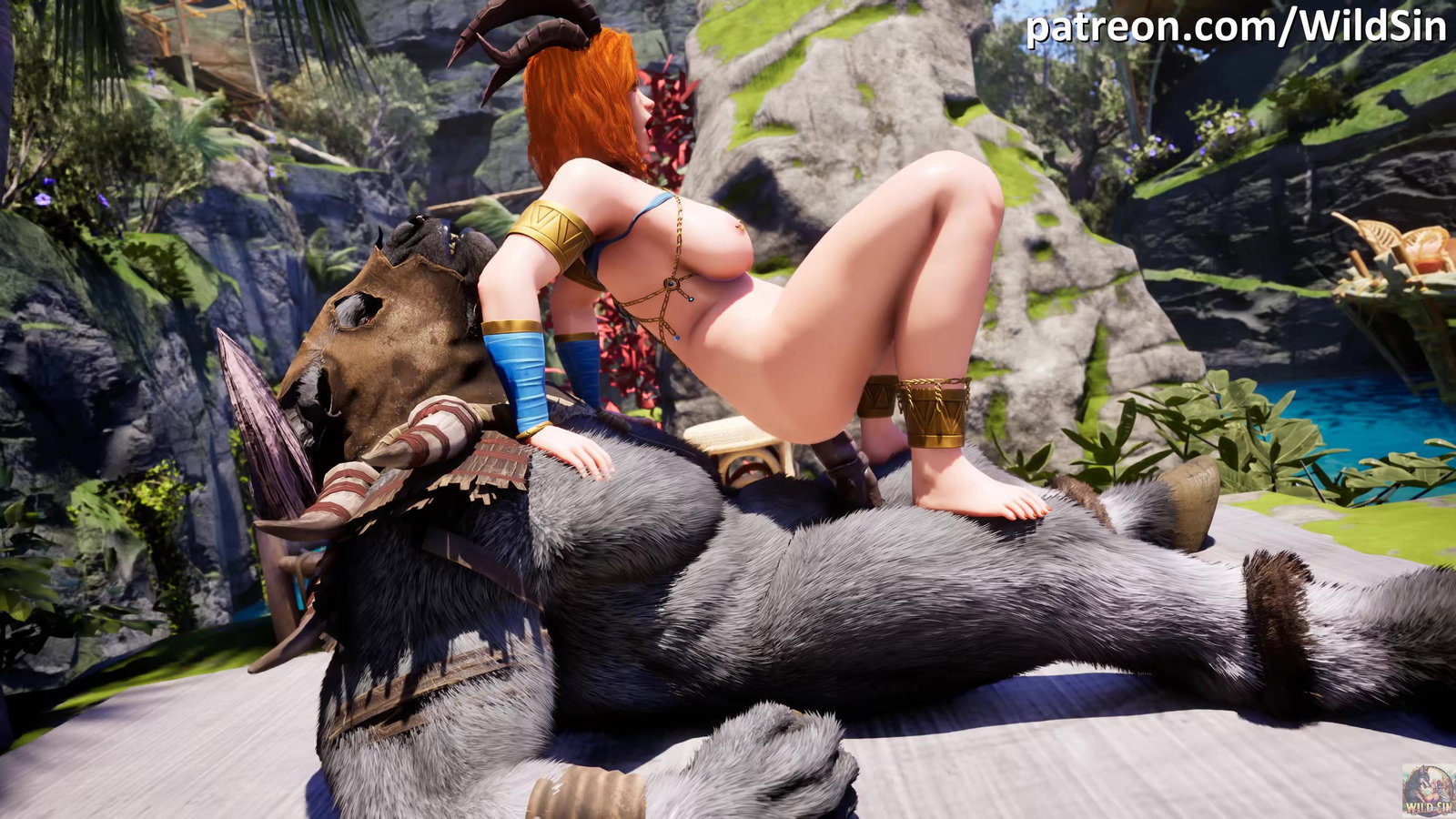 Minotaur fuck anal Succubus Queen - Free hentai video