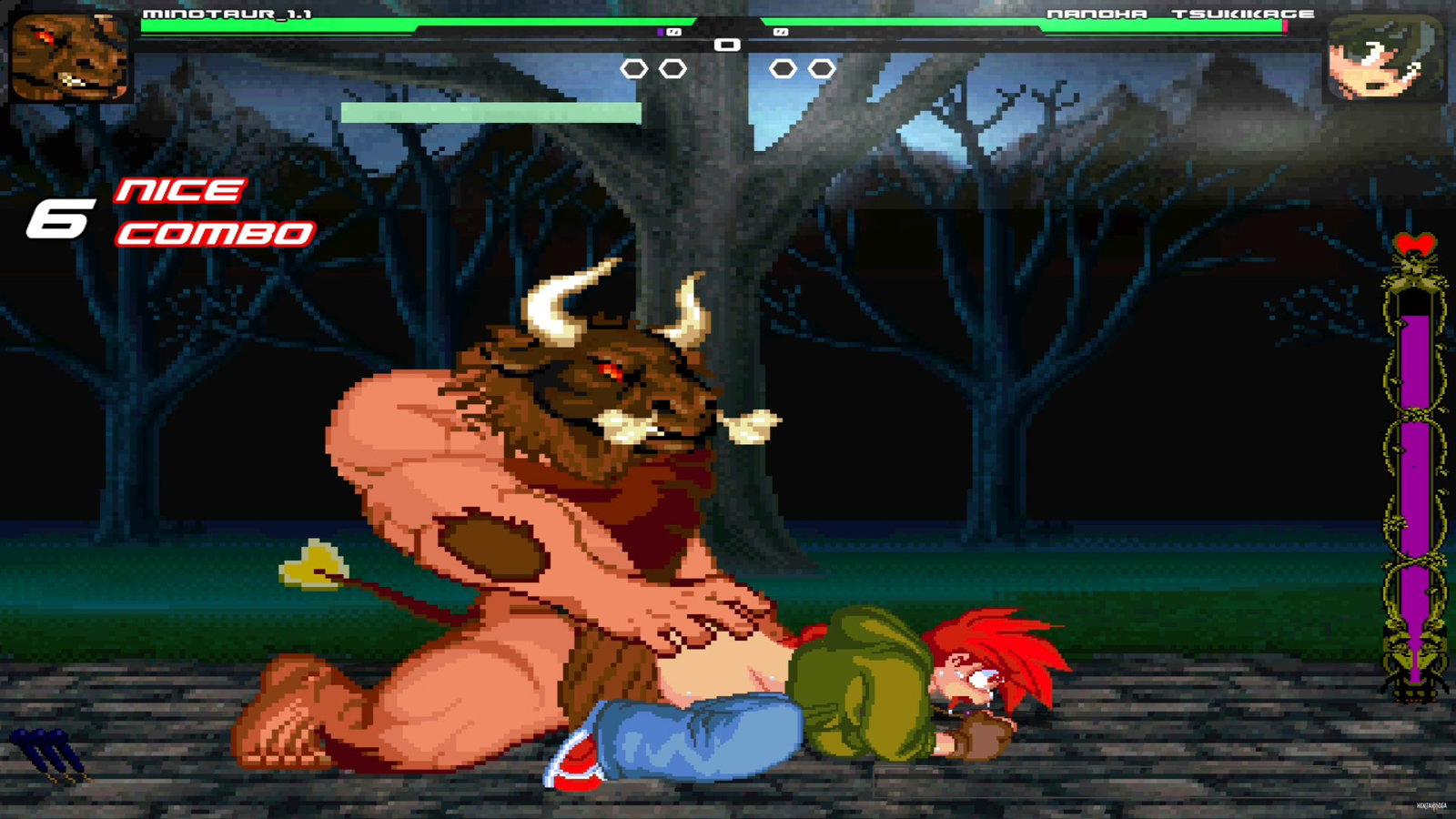 Minotaur FUCK Nanoha Tsukikage! - Free hentai video