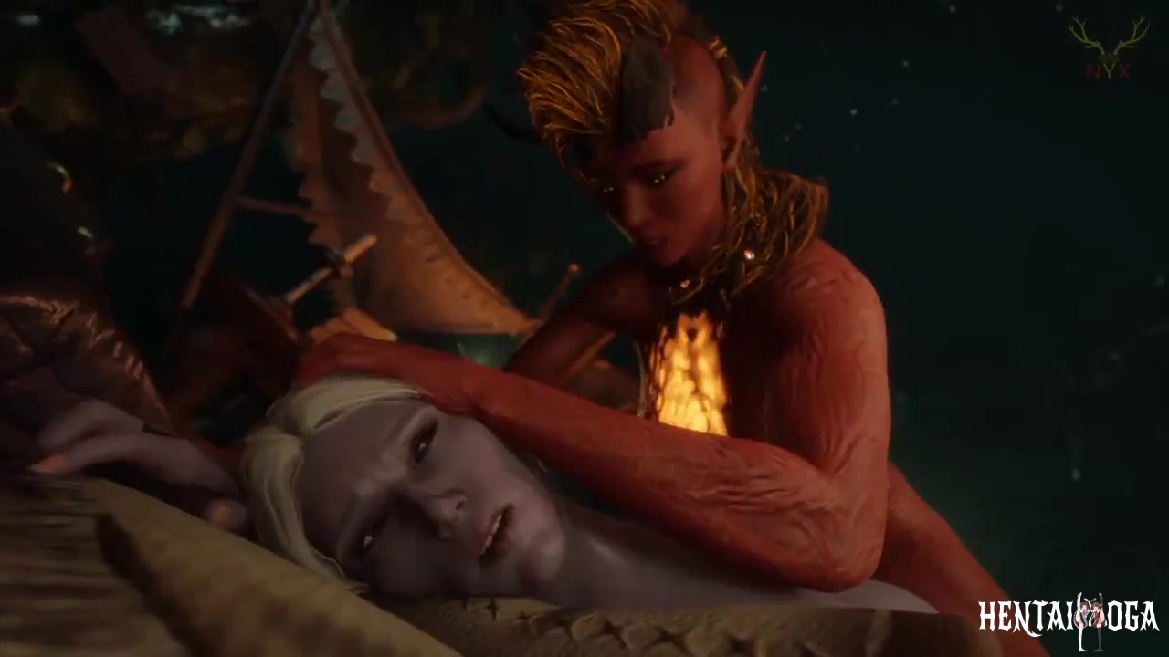 Minthara proneboned by Futa Karlach - Free hentai video