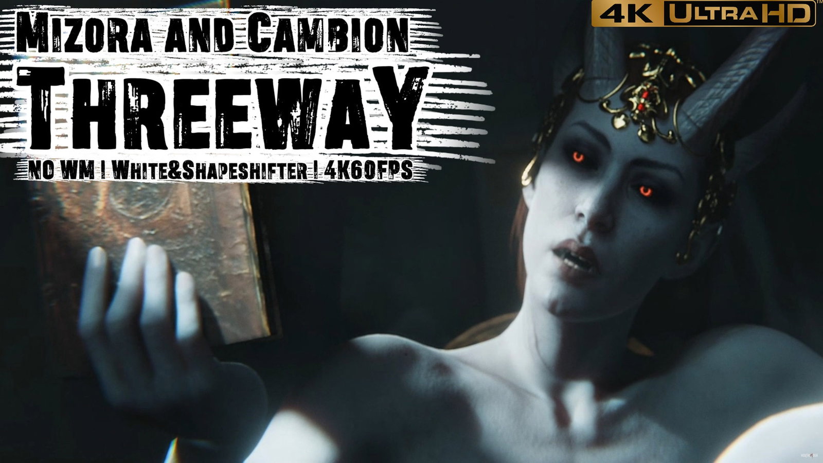Mizora and Cambion Threeway (NO WM)(White&Shapeshifter)(4K60FPS) - Free hentai video