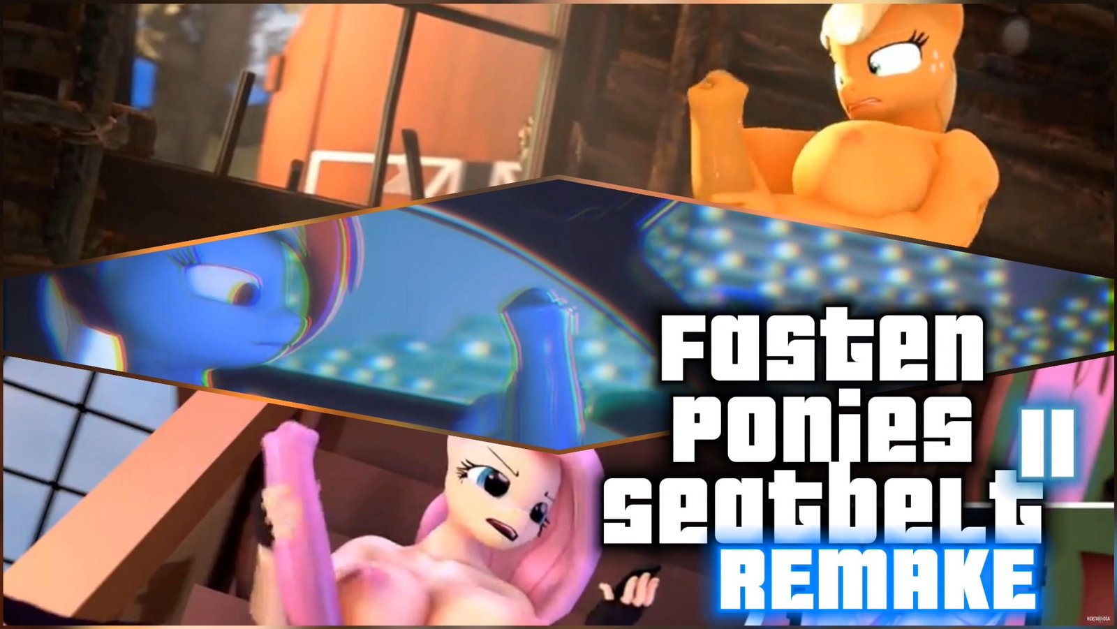 MLP PMV: Fasten Ponies Seatbelt 2 (Remake) - Free hentai video