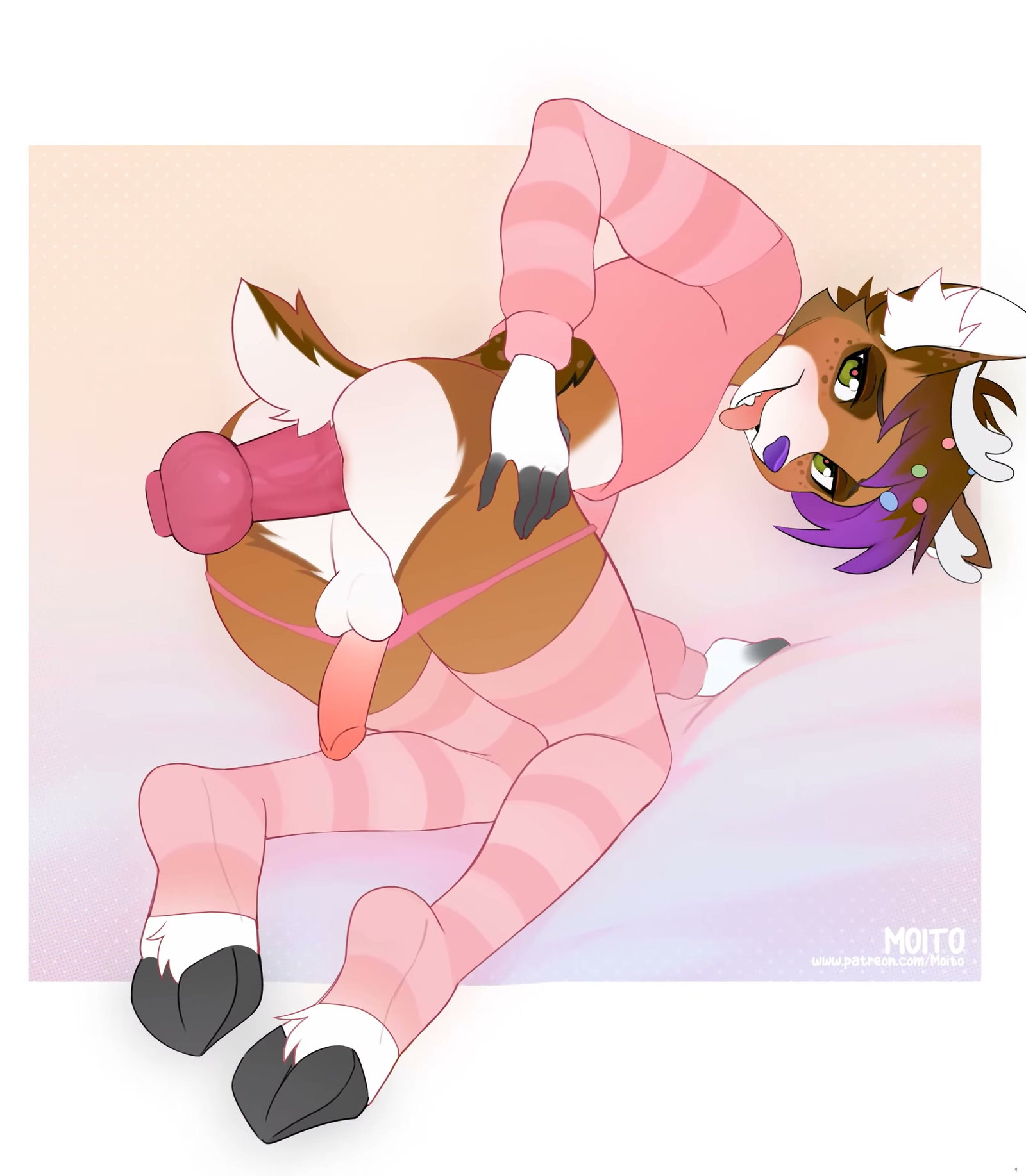 (Moito) Sirius getting knotted doggystyle - Free hentai video