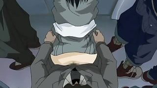 Molester Group Ten 1 - Female student is fucked by hentai pervert on a crowded train - Free hentai video