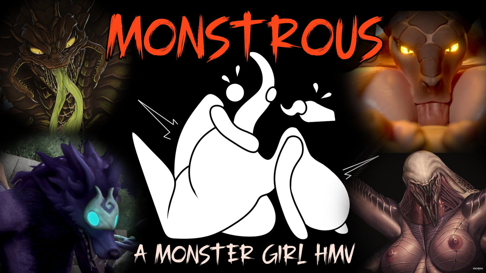 MONSTROUS - A Monster girl PMV - Free hentai video