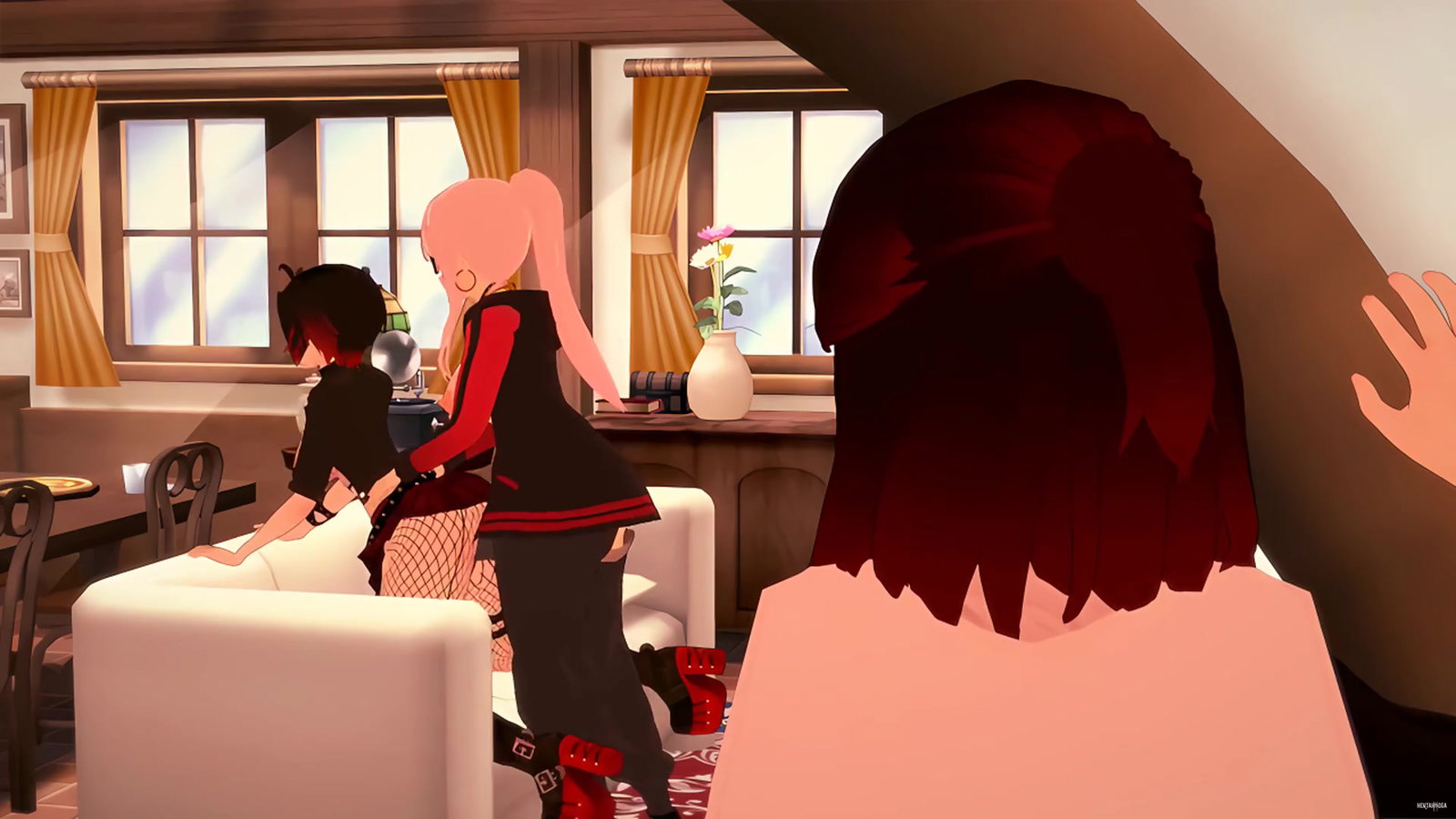 Mori Calliope x Ruby Rose - After party - Free hentai video
