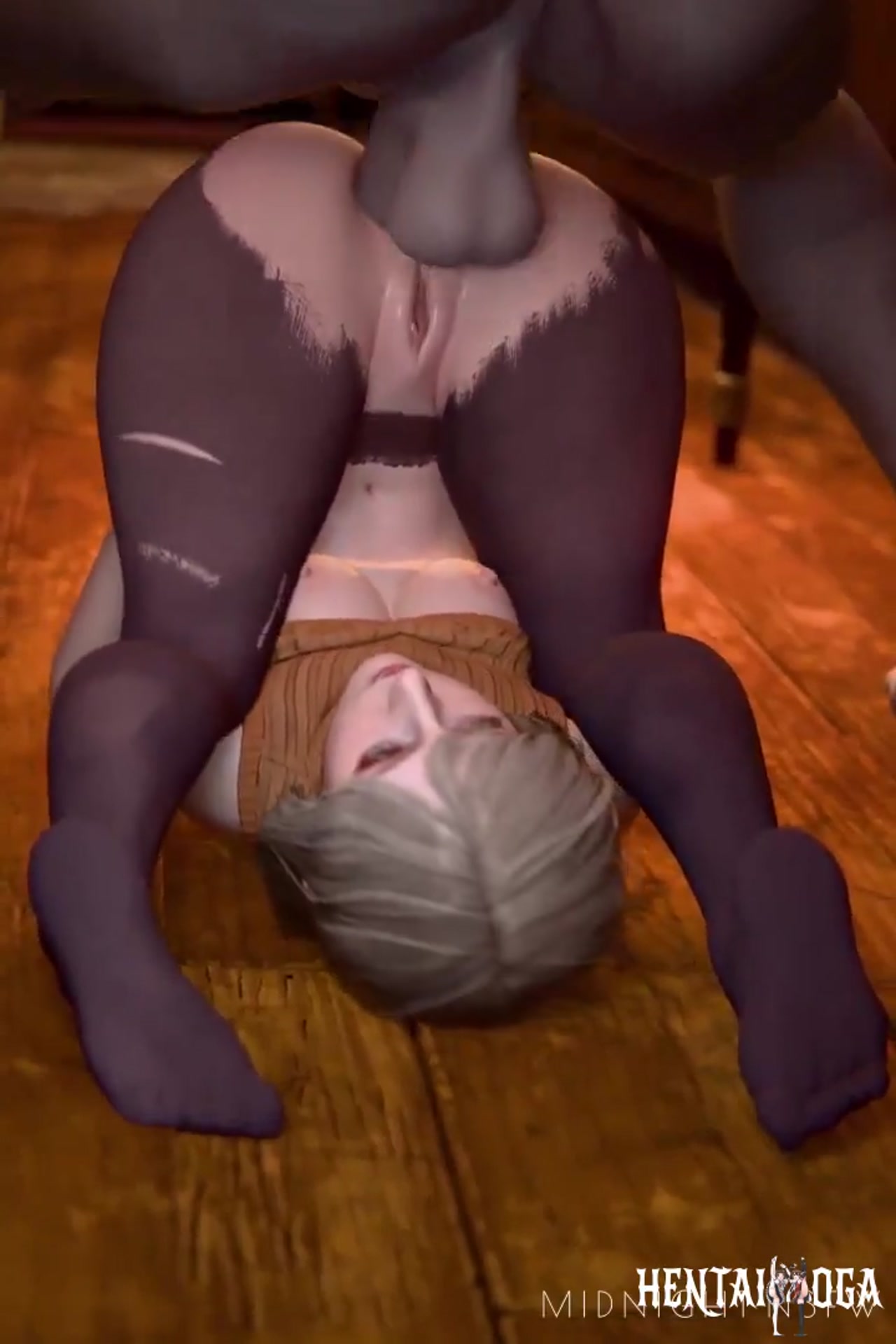 Mr X piledriving Ashley Graham anally - Free hentai video