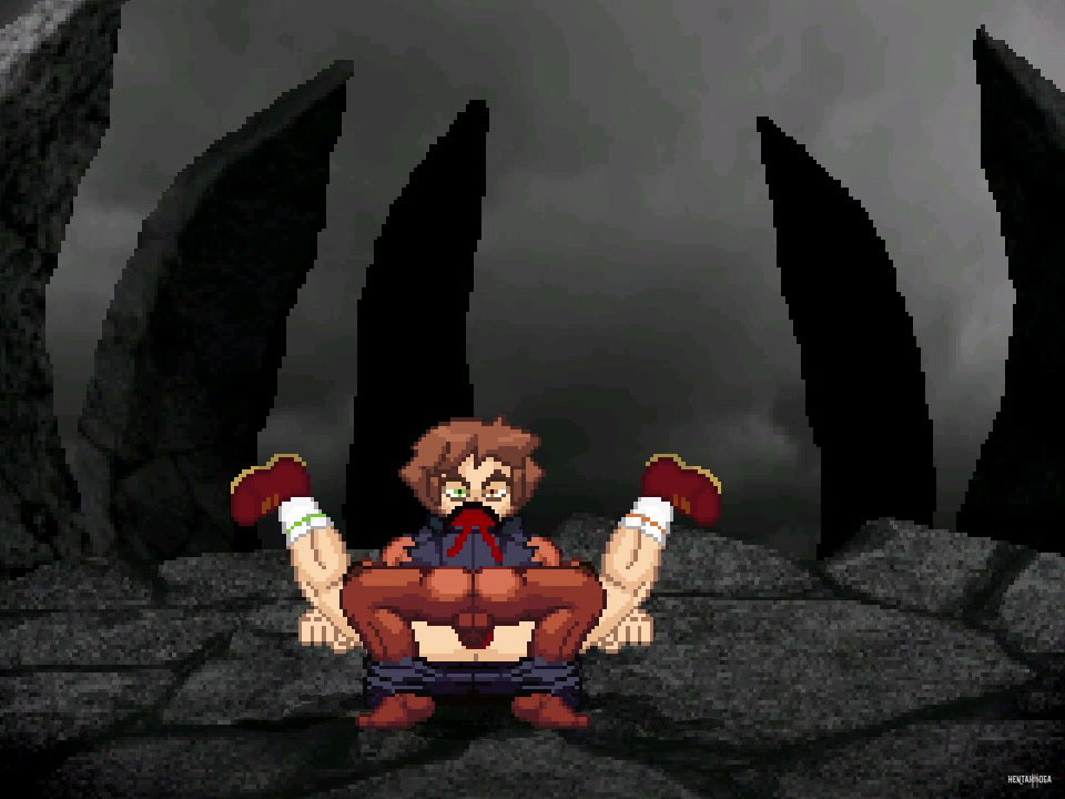 MUGEN Evil Ryu fucks Doomentio - Free hentai video