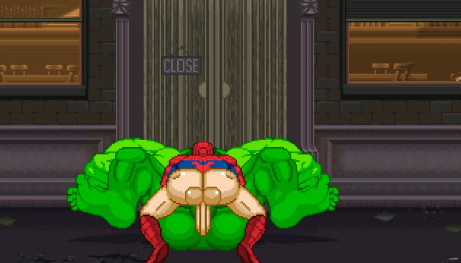 MUGEN#34: Spider-Man X Hulk - Free hentai video