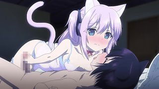 My Ideal Life in Another World 2 - Hentai catgirl gets a cumshot in her tight pussy - Free hentai video