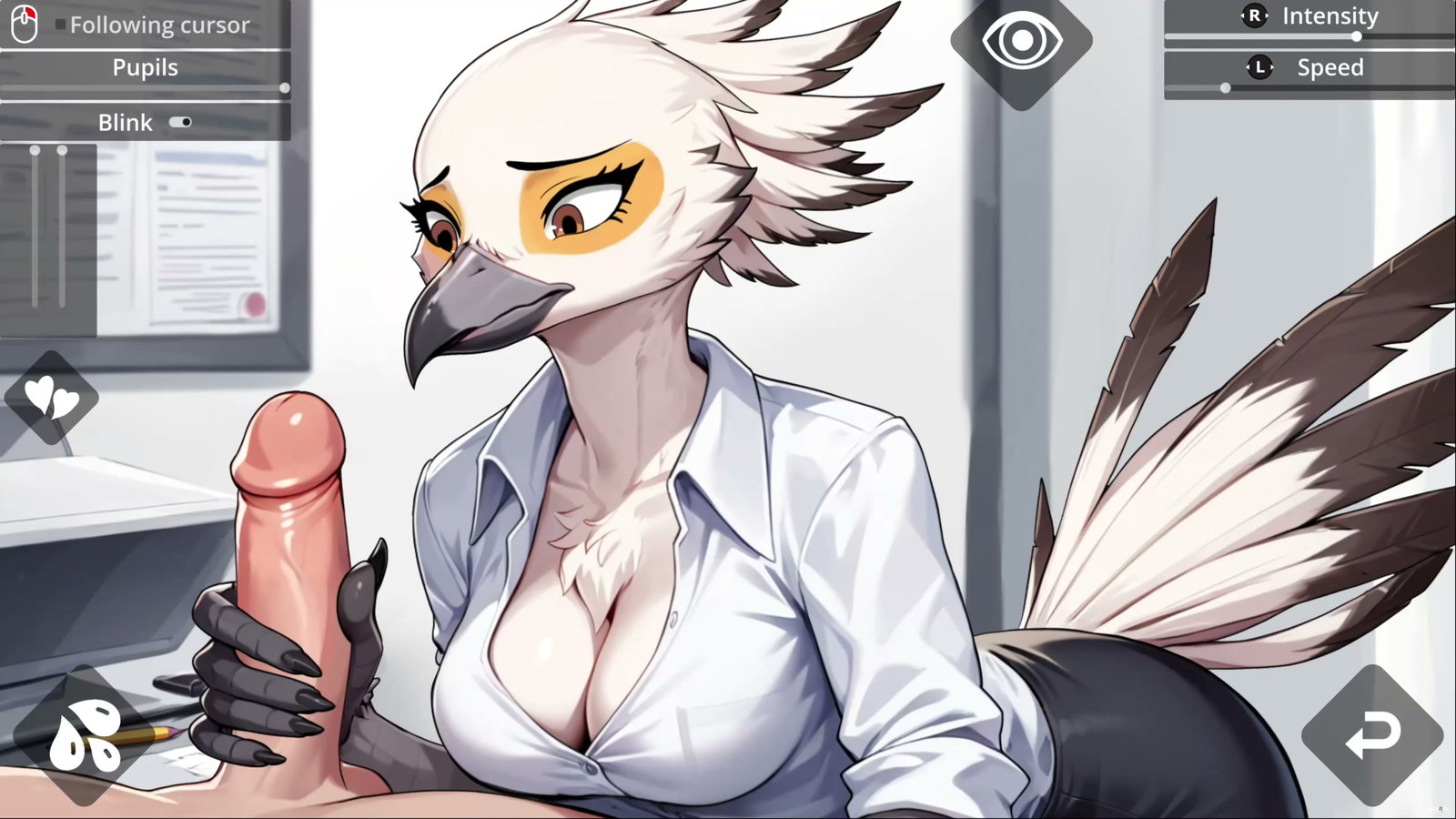 My Secretary Bird - Handjob - Free hentai video
