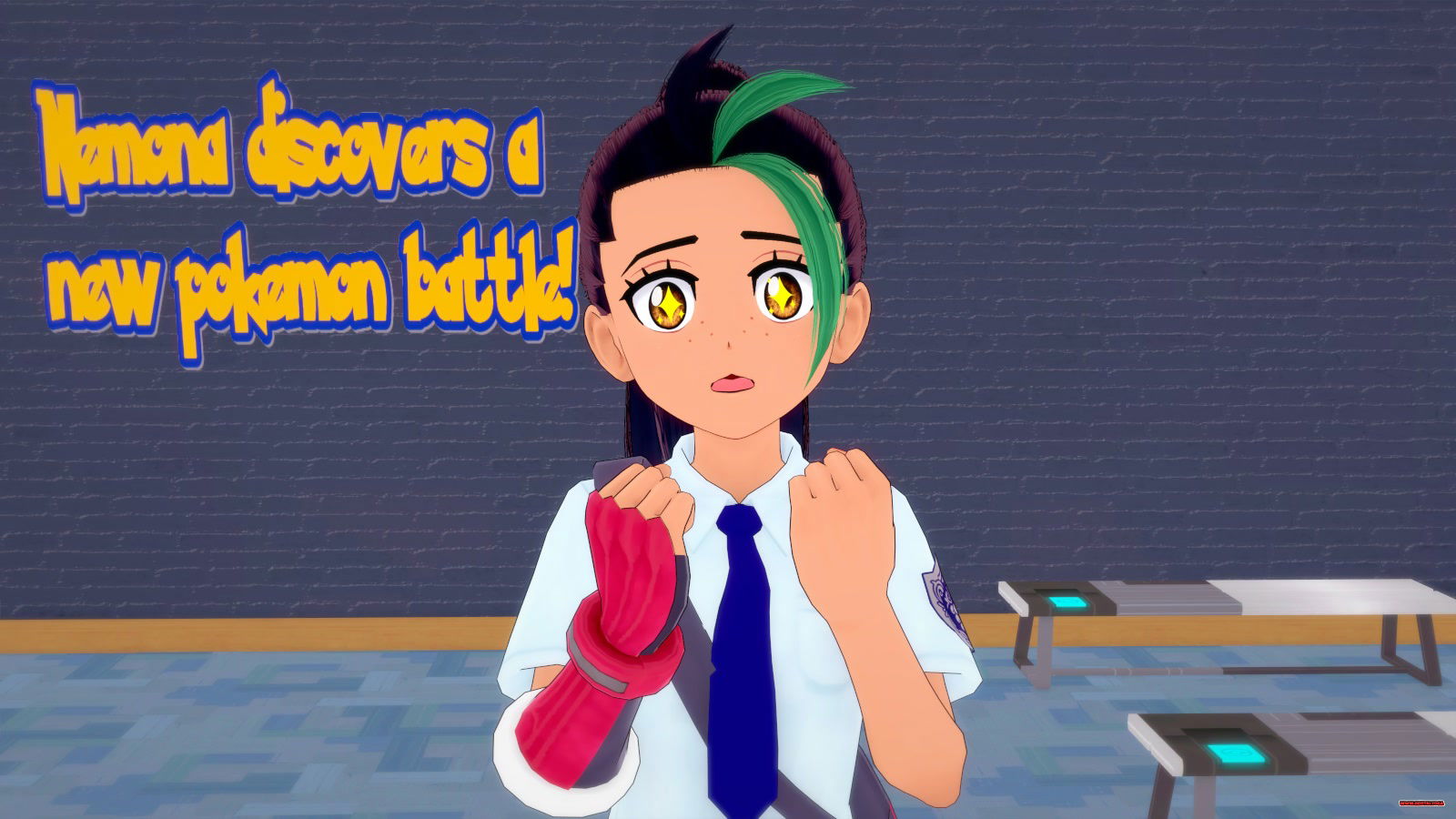 Nemona discovers a new pokemon battle - Free hentai video