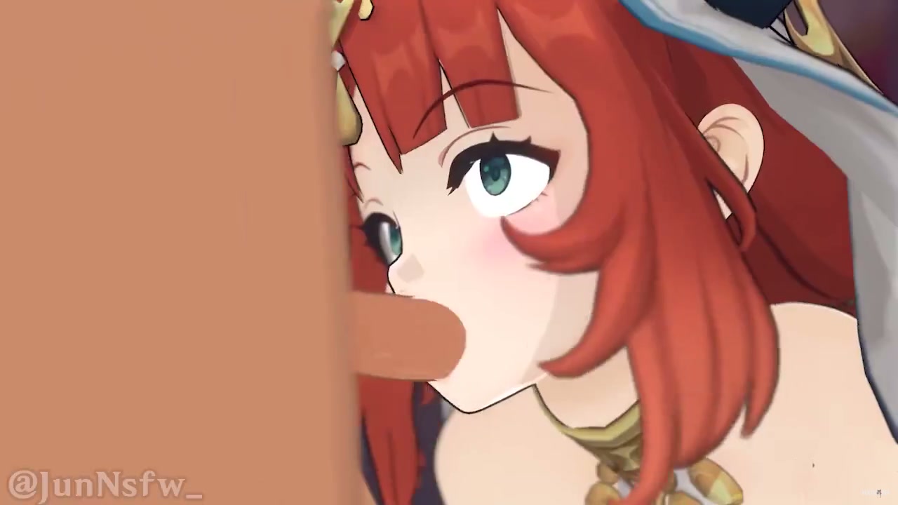 Nilou has sex with the eremite - Free hentai video