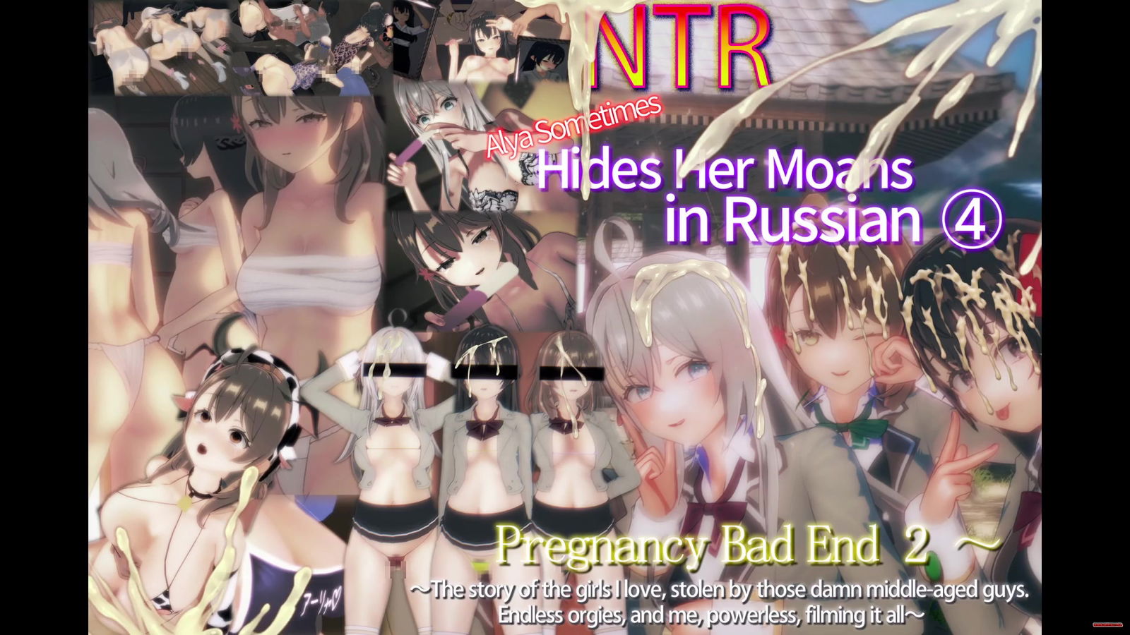 NTR)『Alya④』Pregnancy Bad End 2～The story of the girls I love, stolen by those damn.. - Free hentai video