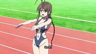 Nukitashi 4 (ecchi anime) - Virgin with chastity belt sticks a dildo up his anime ass - Free hentai video