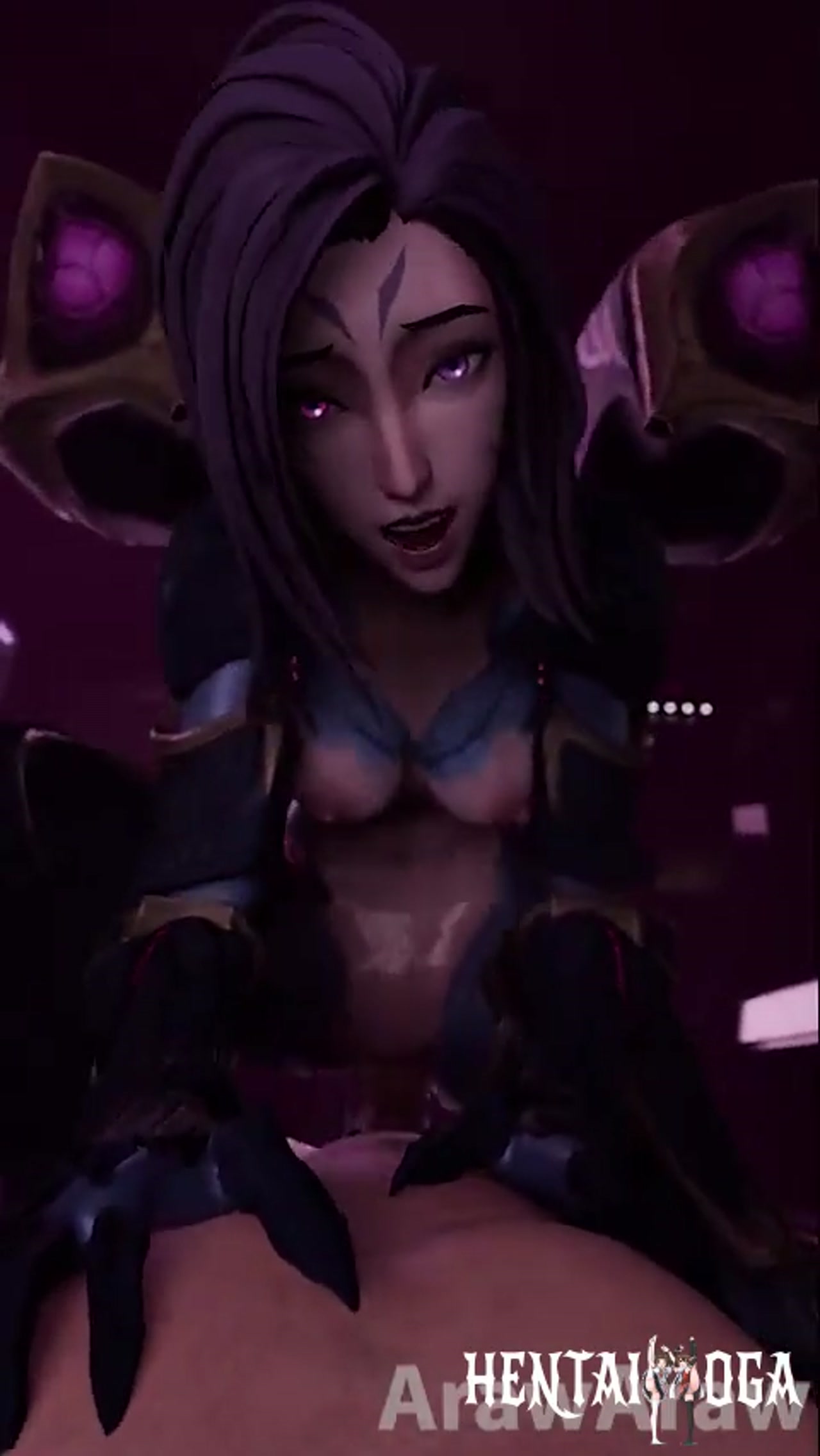 OG Kai'sa cowgirl ride pov - Free hentai video