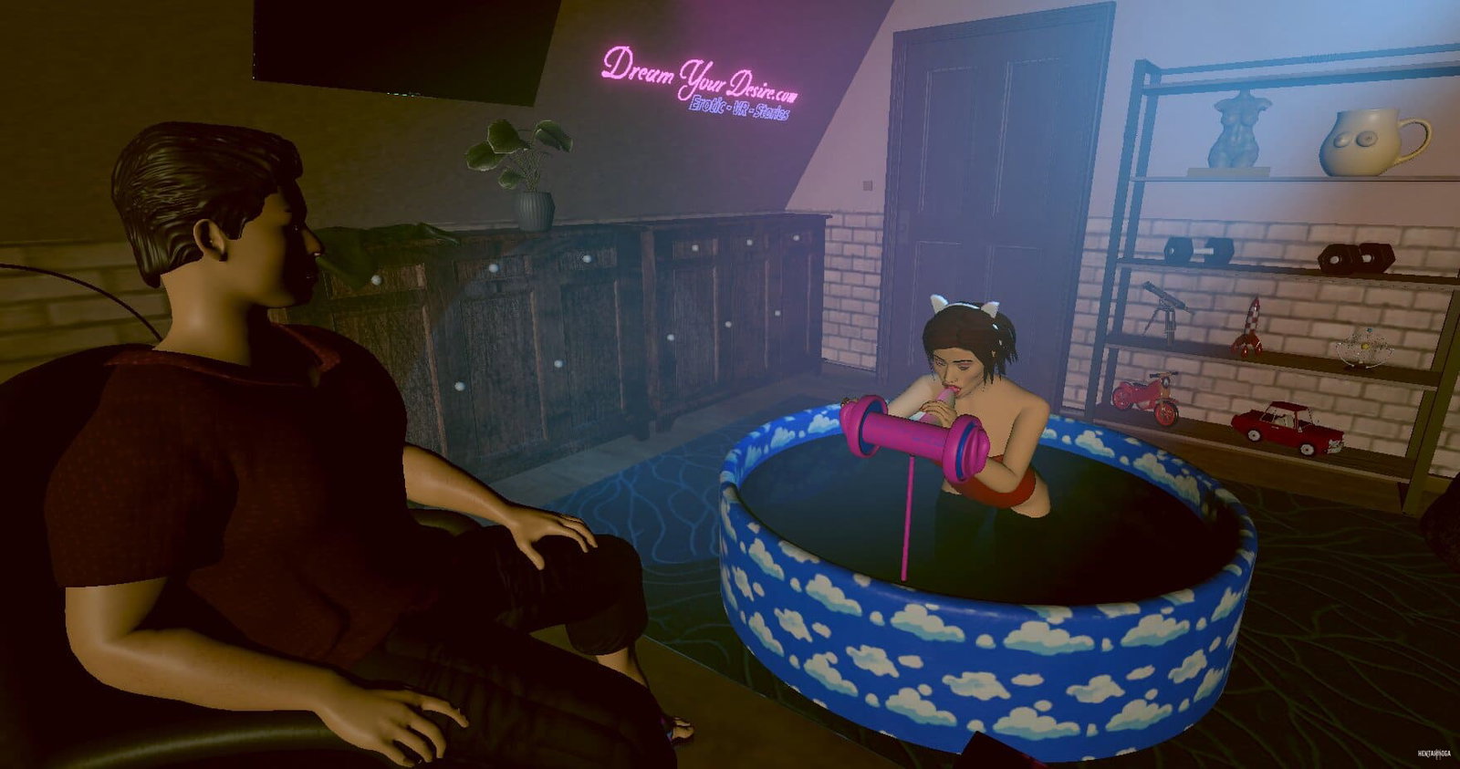 Our First VR Meeting - Free hentai video