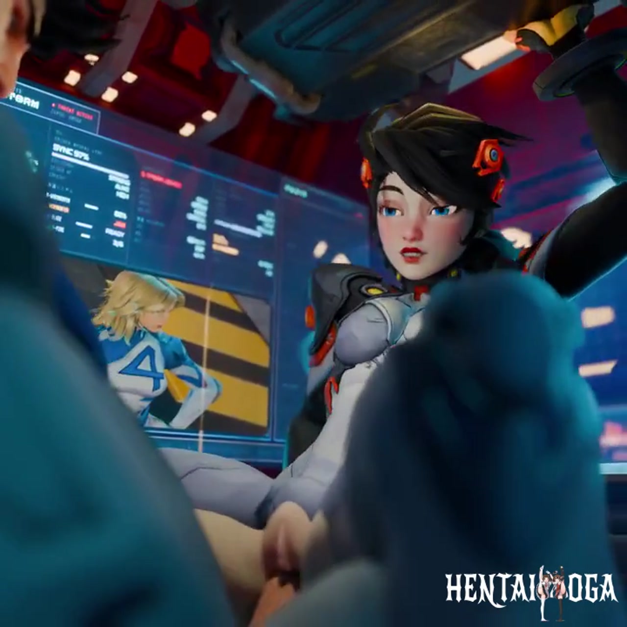 Peni Parker in the cockpit - Free hentai video