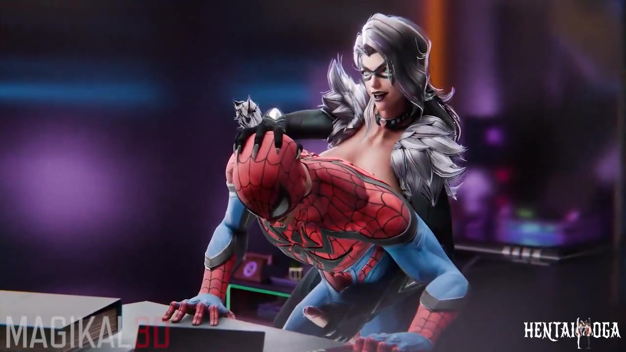 Peter can't escape Black Cat - Free hentai video